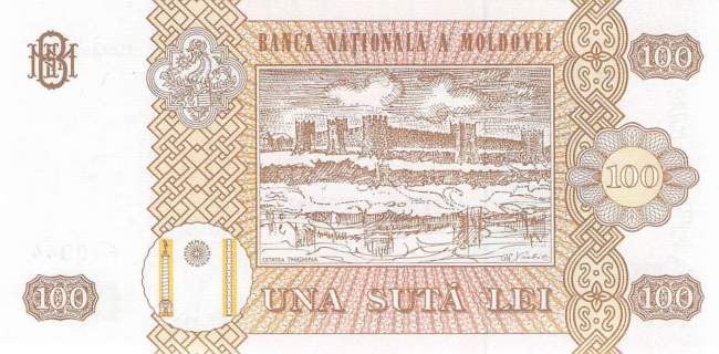 Moldova 100 Lei 1992 p.15a